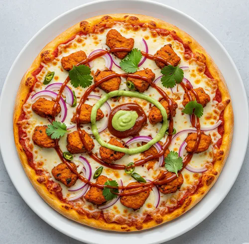 Chicken Pakora Pizza 
