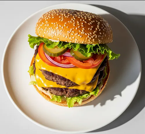 1/2 Pounder King Size Burger With Cheese 