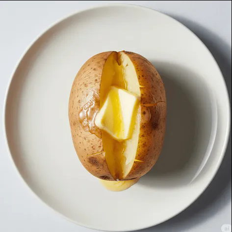 Jacket Potatoes With Butter 