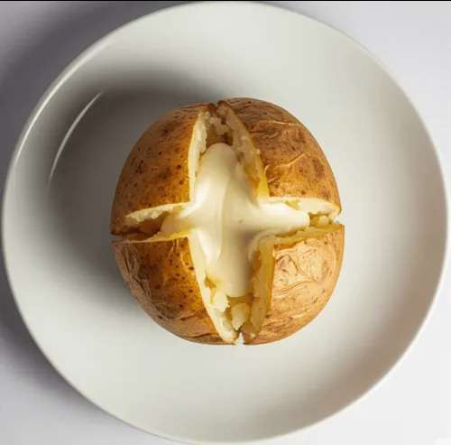Jacket Potatoes With Mozzarella 