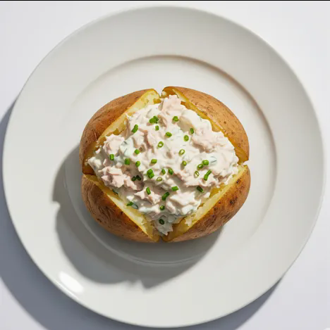 Jacket Potatoes With Tuna Mayonnaise 