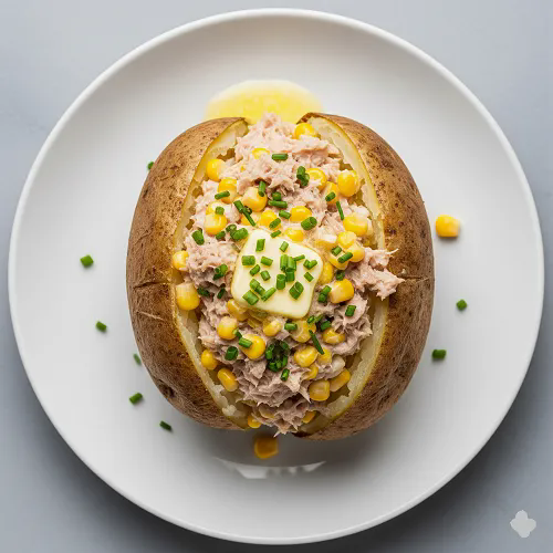 Jacket Potatoes With Tuna & Sweetcorn Mayonnaise 
