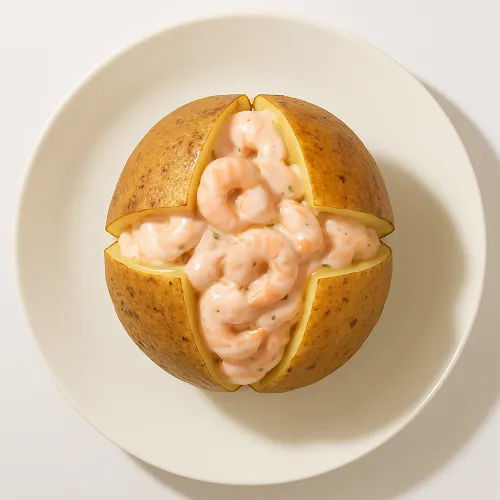 Jacket Potatoes With Prawn Cocktail 